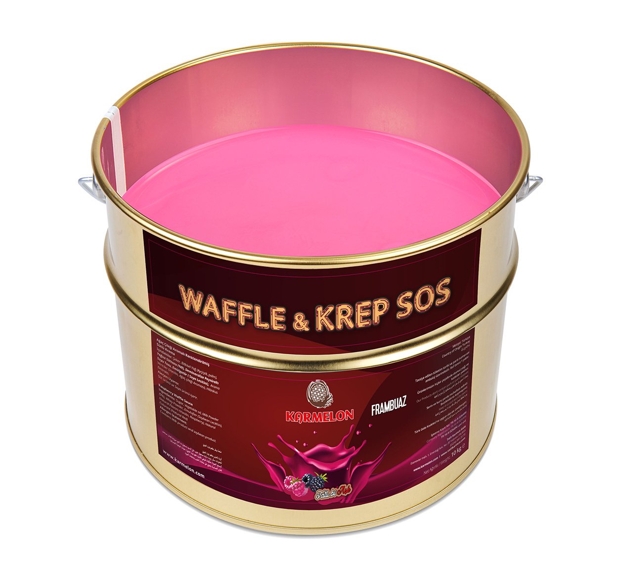 Frambuazlı Waffle Sosu (10 kg)
