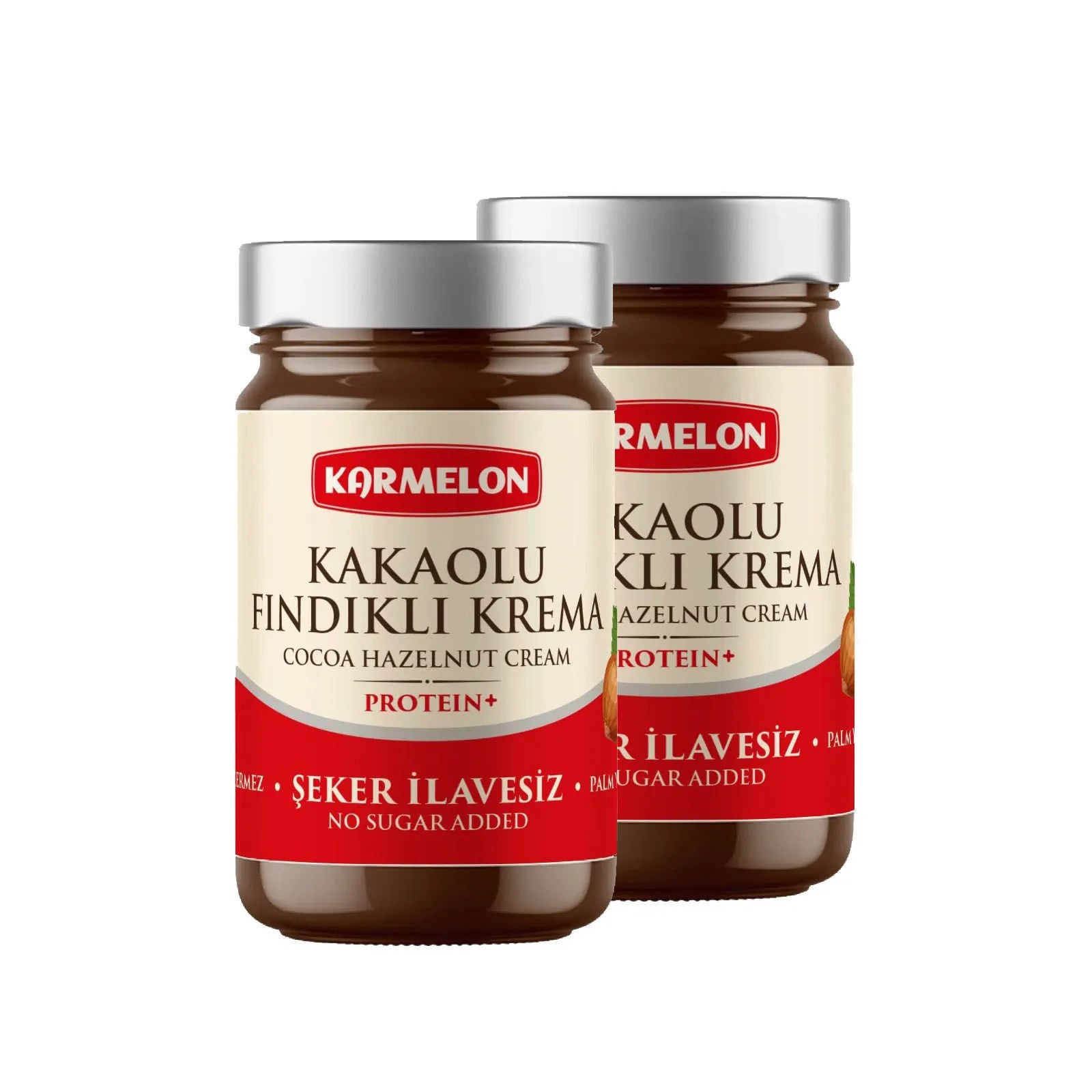 Şeker ilavesiz Kakaolu Fındıklı Krema (340 gr) 2'li