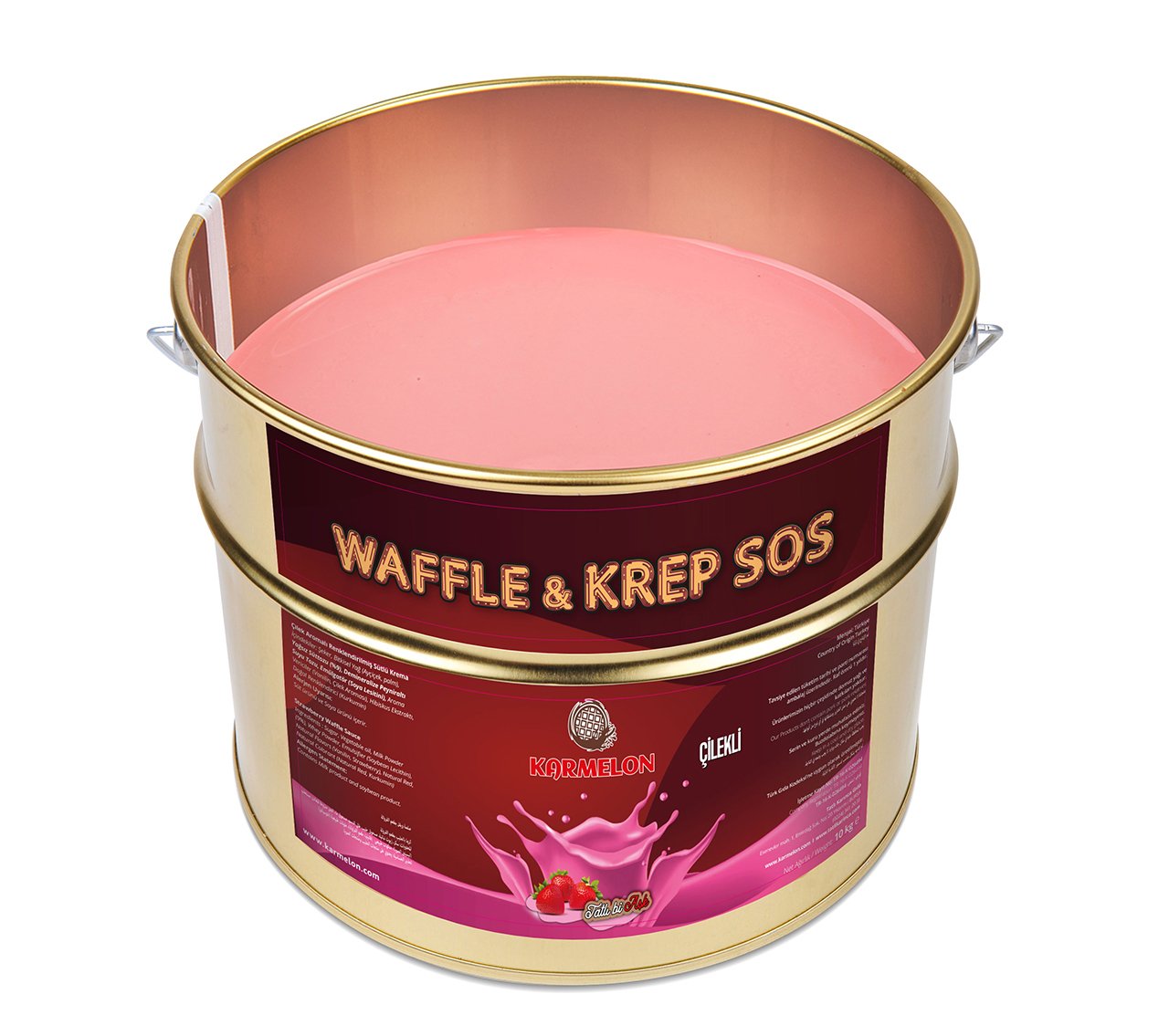 Çilekli Waffle Sosu (10 kg)