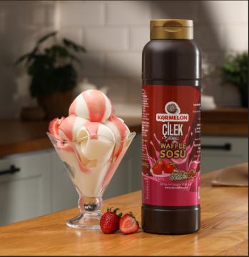 Çilekli Waffle Sosu 1100 gr